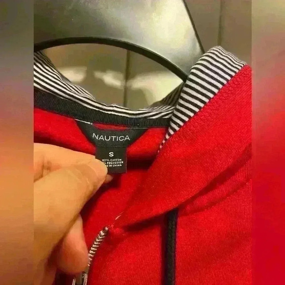 Nautica Women's Full Zip Hoodie - Red, size S. In great condition - Picture 5 of 12